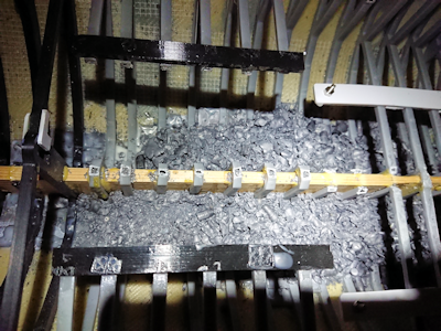 Ballast placed midship